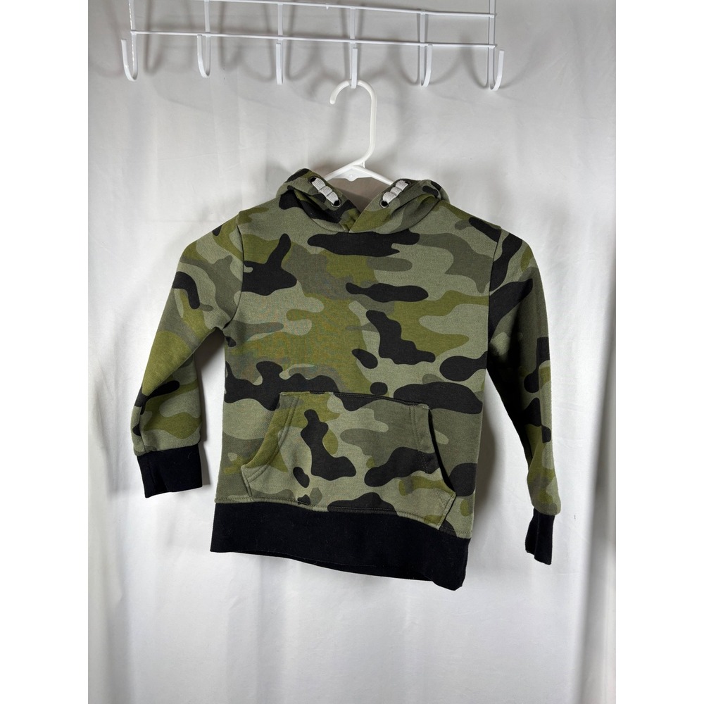 Highland‎ Outfitters Kids Green Camouflage Fleece Pullover Hoodie Sweatshirt 4